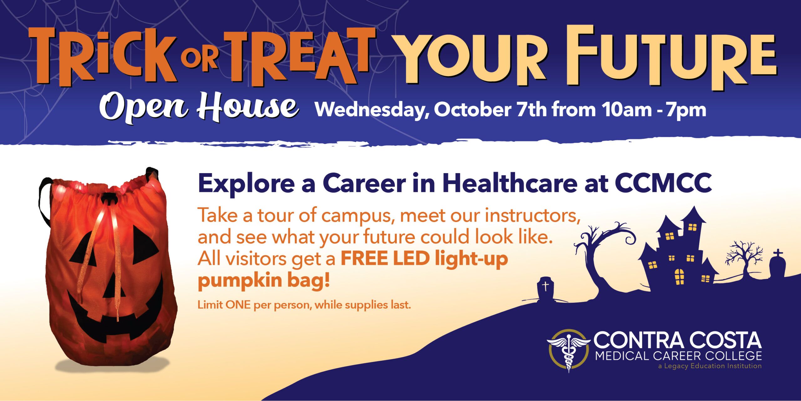 trick or treat your future open house